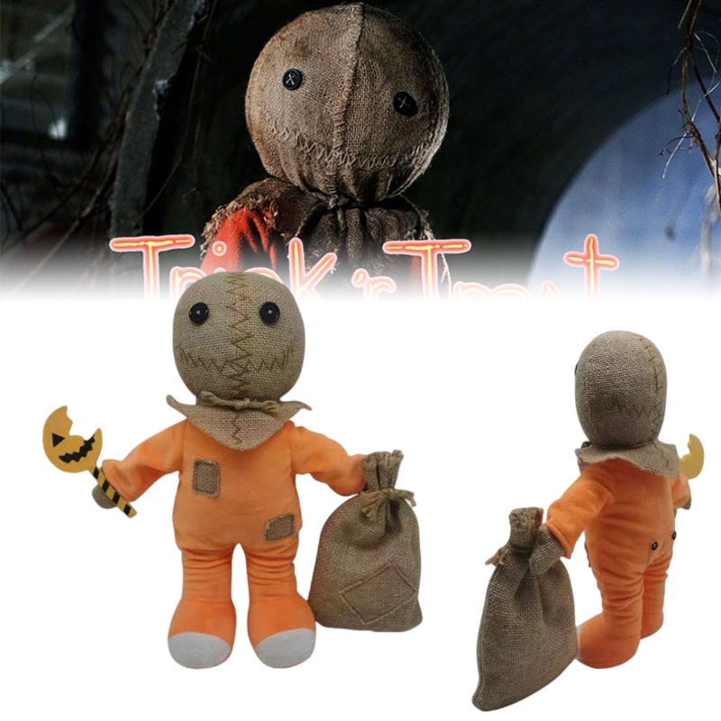 Tapak Trik Sam Mainan Mewah Halloween Boneka Labu Man Movie