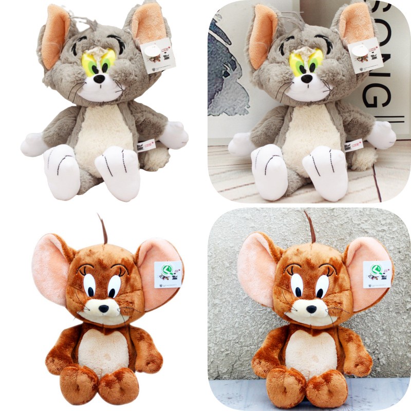 Lucu Jerry Mainan Mewah Kucing Mouse Tom Cat Boneka Binatang Anak Hadiah Tikus Tahun Maskot