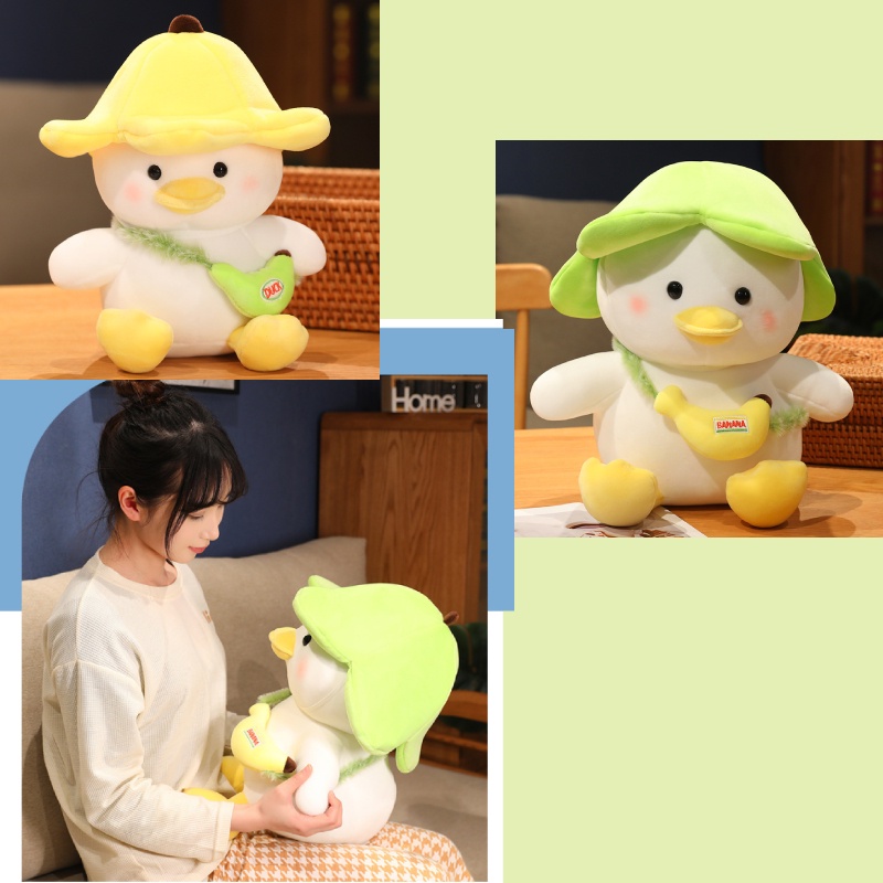 Bebek Pisang Sedap Mantap Plushie Isian Katun Pp 8inci