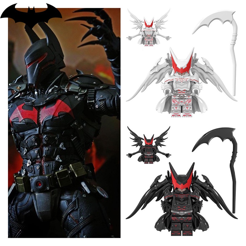 Mainan Bata Bangunan Hellbat Batman Tinggi 1,77in, Bahan Plastik Abs, Koleksi Remaja, Hias