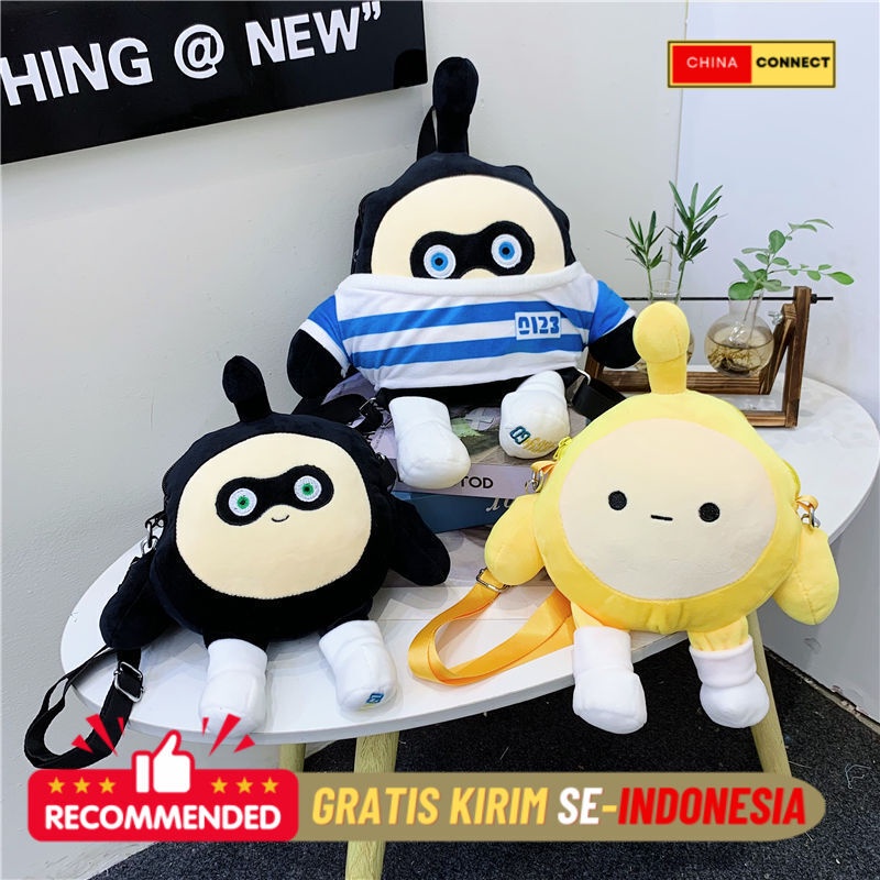 Tas Ransel Wanita Terbaru Bekas Kartun Bekas Plush Bekas INS Backpack Trend manis Import