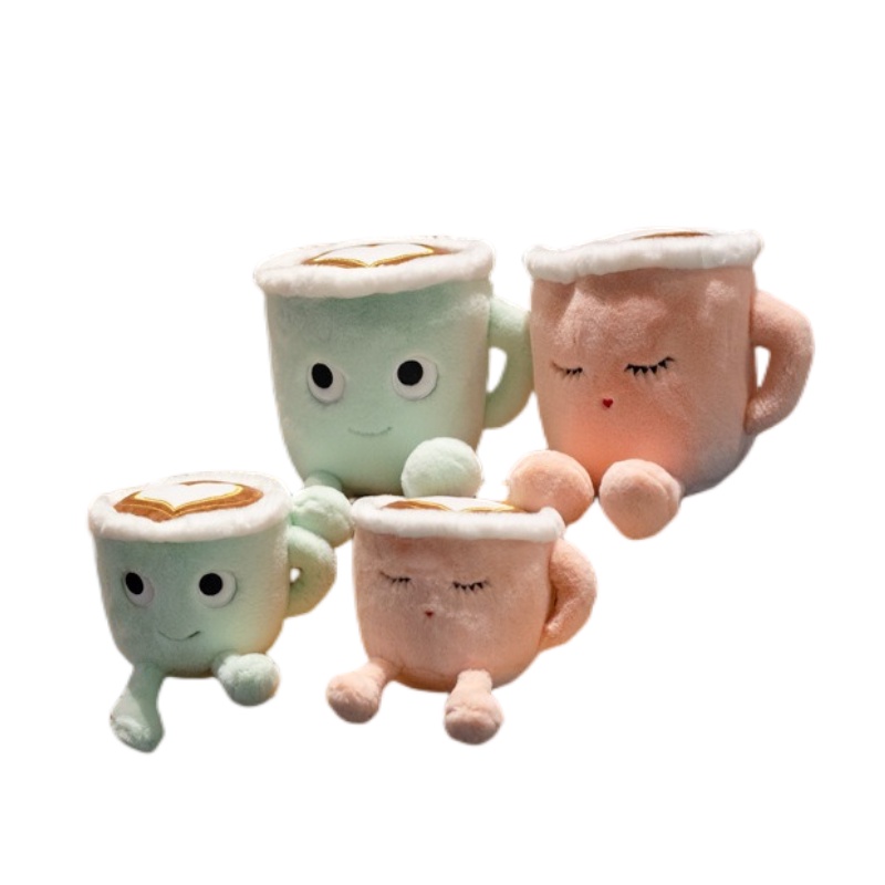 Mainan Mewah Matcha Latte Bentuk Cangkir Kopi Unik Untuk Memberi Hadiah Lucu