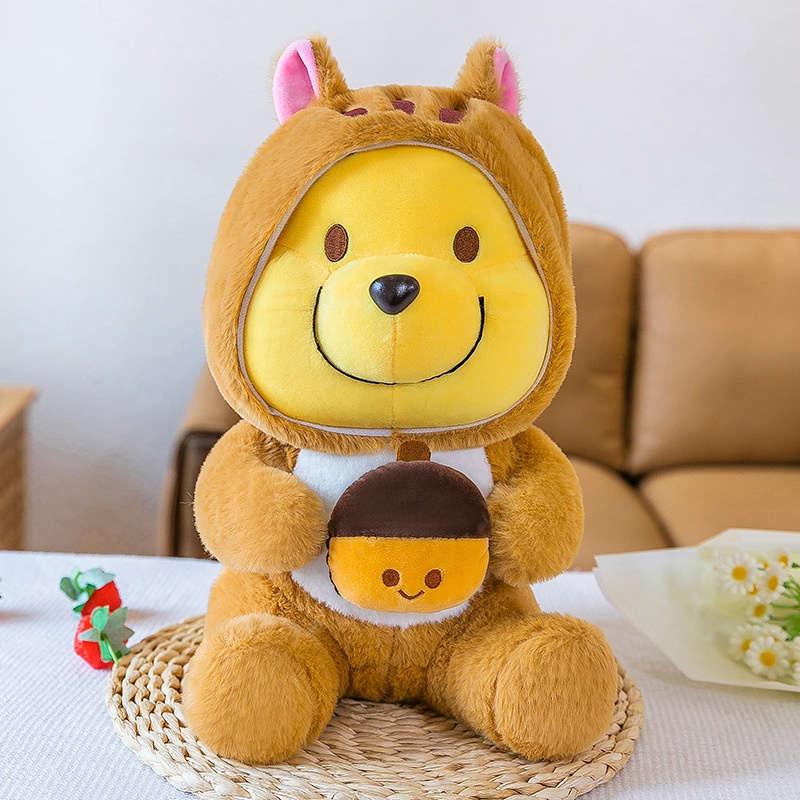 Boneka Boneka Winnie Bear Tupai Lembut Dan Dapat Di Peluk