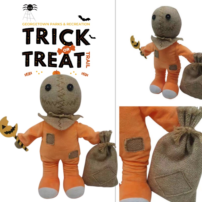 Tapak Trik Sam Mainan Mewah Halloween Boneka Labu Man Movie