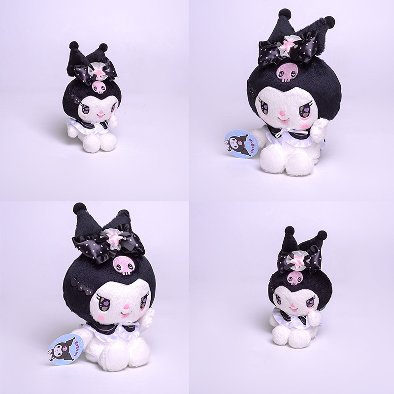 Lucu Jelek Kuromi Boneka Plush Gantungan Kunci Kartun Boneka Lembut Binatang Indah Plushies