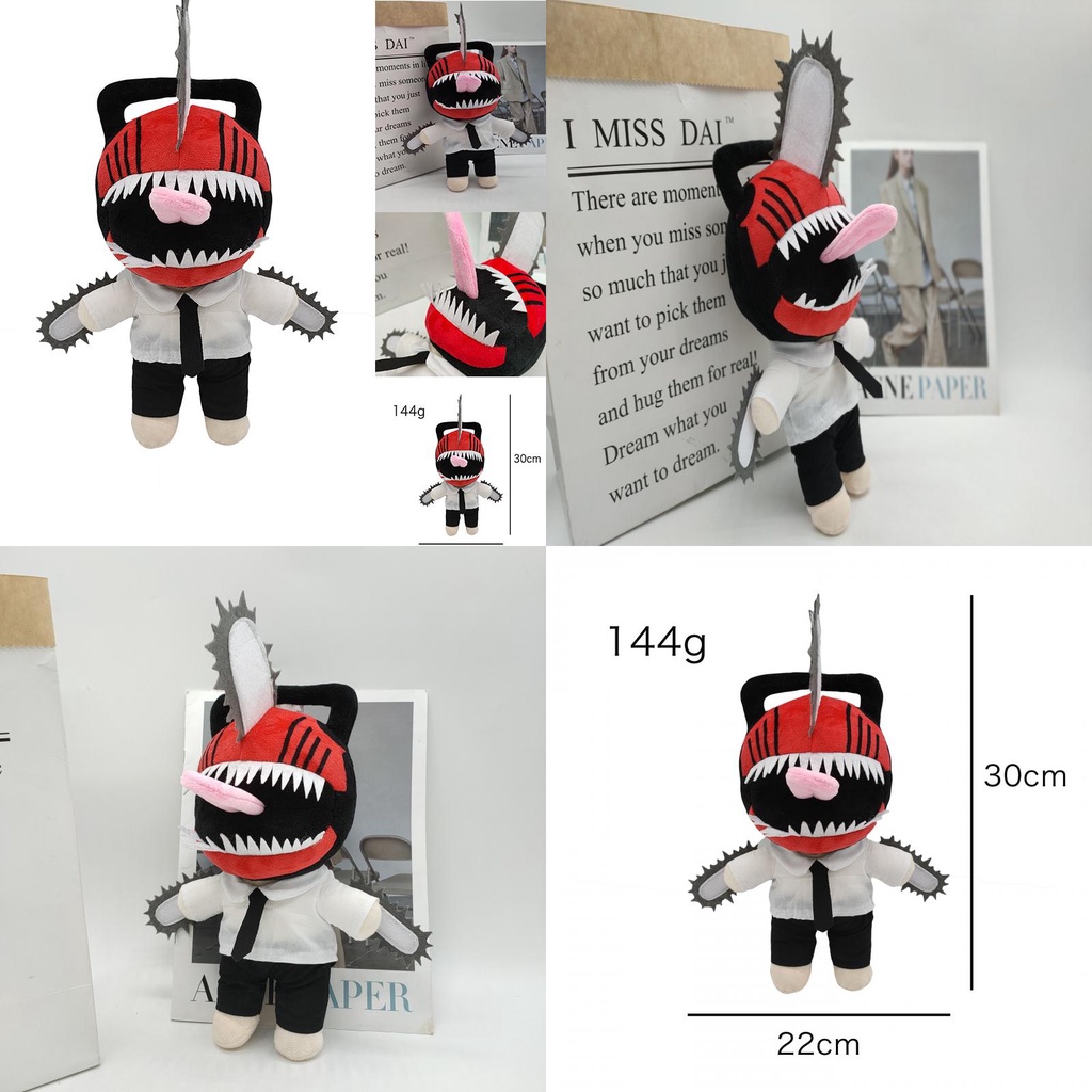 Denji Chainsaw Man Plushtoy Untuk Cowok Dan Cewek Barang Wajib Punya Untuk Fans Kartun Jepang