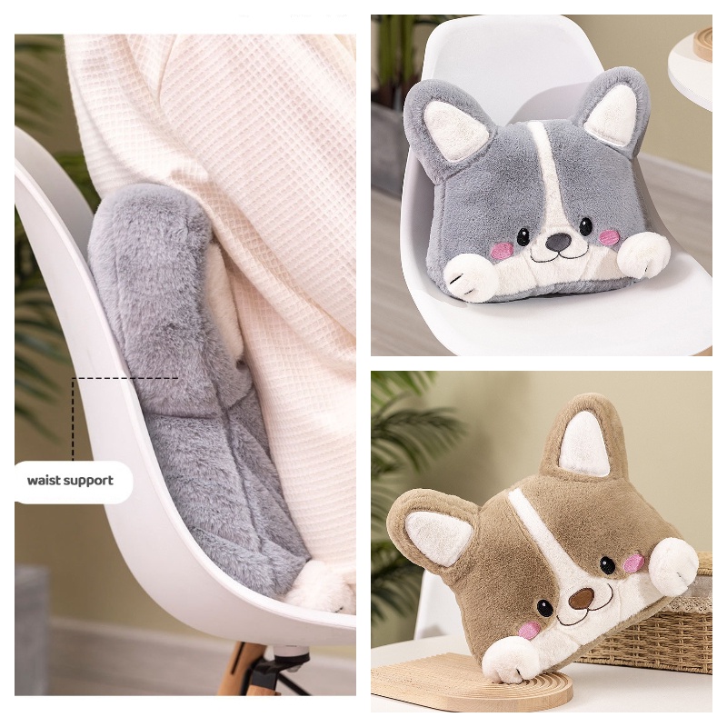 Bantal Boneka Binatang Lovely Husky Dan Shiba Inu, Isian Pp Katun, Mudah Dibawa