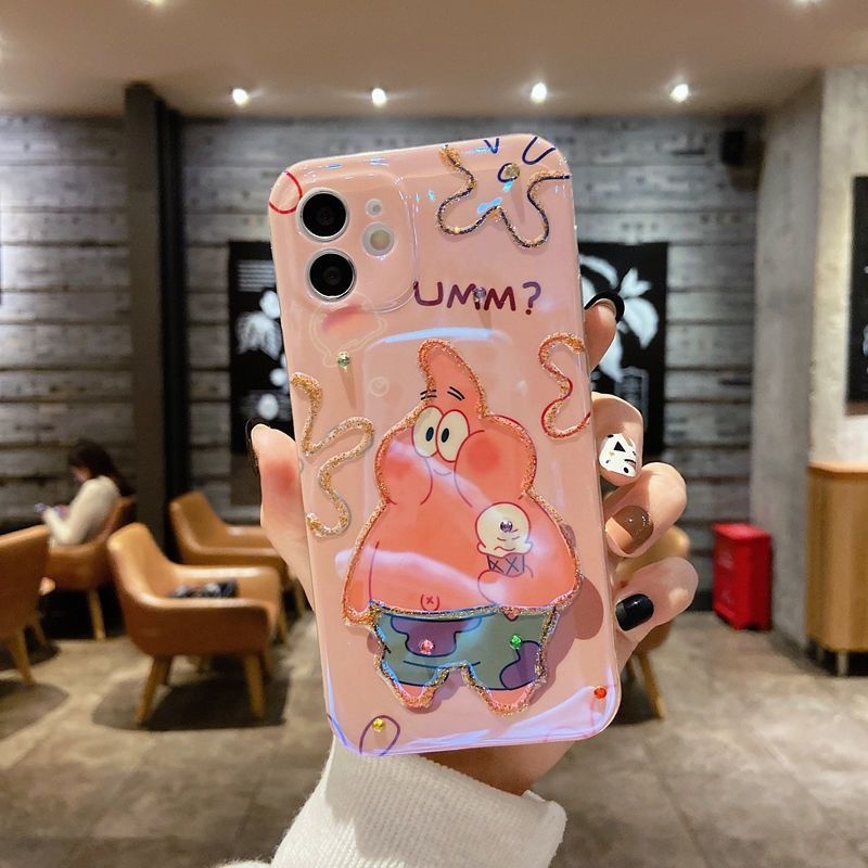 IPHONE Spons Berlian Imitasi Bayi Menjatuhkan Gel Desain Ponsel Case Kompatibel Dengan Iphone12 13 14 11 Pro Max X Xs Max Xr Ffdrc