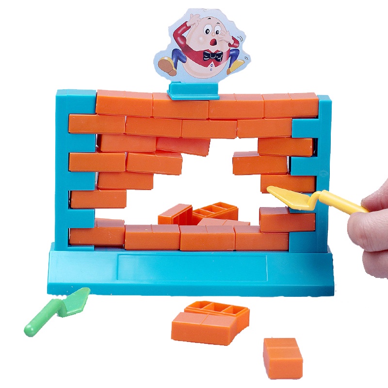 Dinding Bangunan Merakit Blok Bangunan Mainan Game Papan Hadiah Puzzle Interaktif