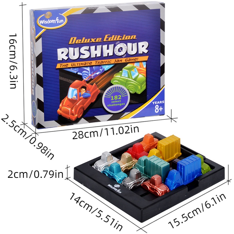 Kid Puzzle Racing Time Car Track Klotski Board Game Maze Mainan Edukasi Dini