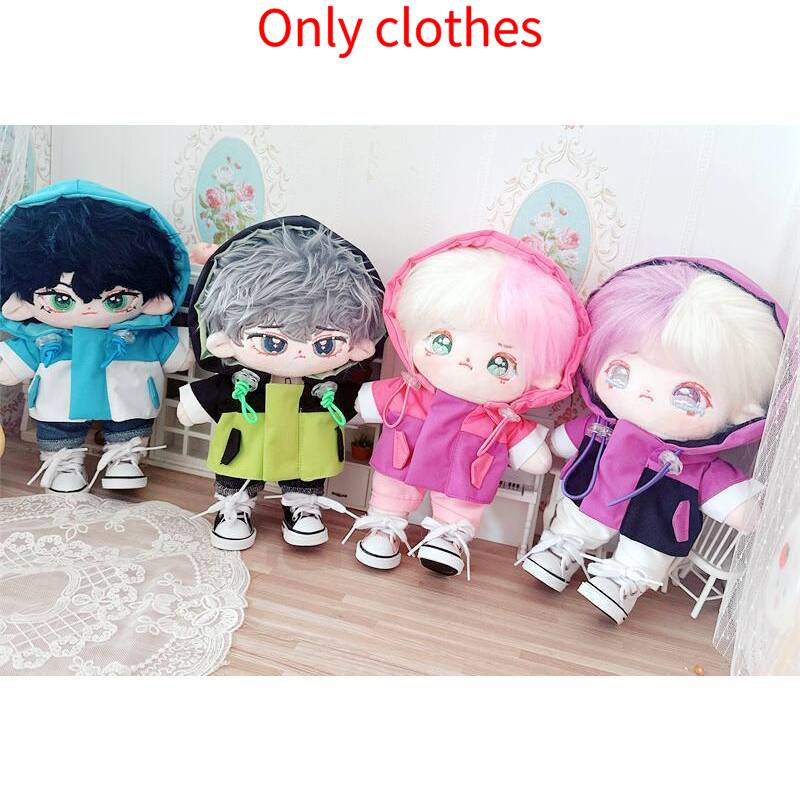 Boneka Plush Menggemaskan Dengan Jaket Windbreaker Warna-Warni Hadiah Yang Cocok Untuk Segala Acara