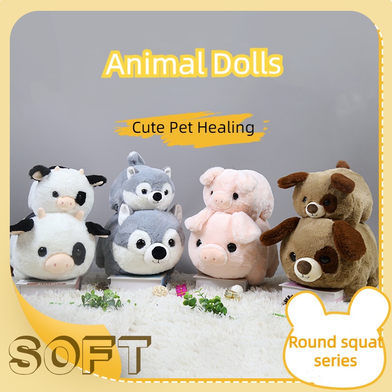 Boneka Plush Binatang Cuddly Dan Lembut, Ideal Untuk Anak-Anak Segala Usia Desain Hewan Yang Berbeda