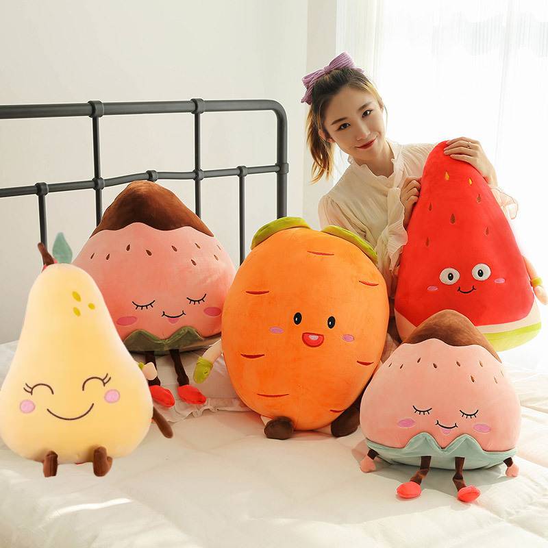 Mainan Plush Lembut Dan Cuddly Terinspirasi Buah Untuk Anak-Anak Tinggi 25cm