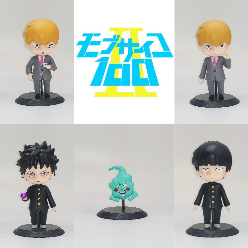 Koleksi Mainan Supernatural100% Set 5pcs Figur Plastik Shigeo Kageyama