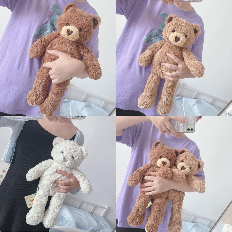 Boneka Beruang Fluffy Menawan Dengan Tiga Warna Menggemaskan Ideal Untuk Hadiah Ulang Tahun