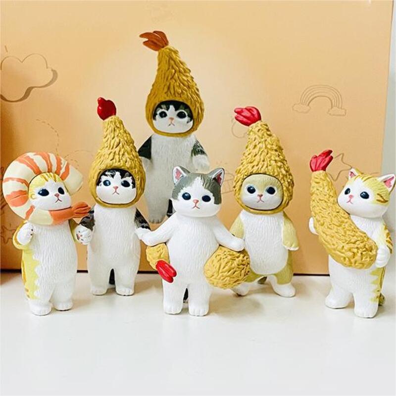 Stunning Pazela Shark Cat Second Edition Figure Model Dekorasi Kue Blind Box Claw Machine Boneka Untuk Kolektor Mainan