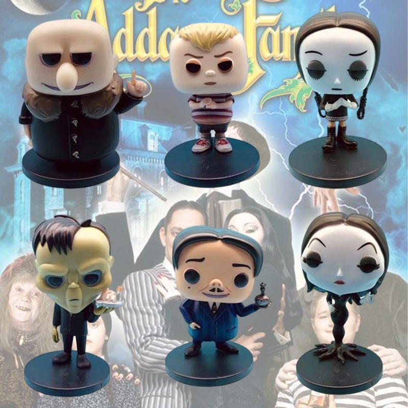 Figure Pvc Keluarga Addams Berkualitas Tinggi Set 6pcs Untuk Fans Dan Kolektor