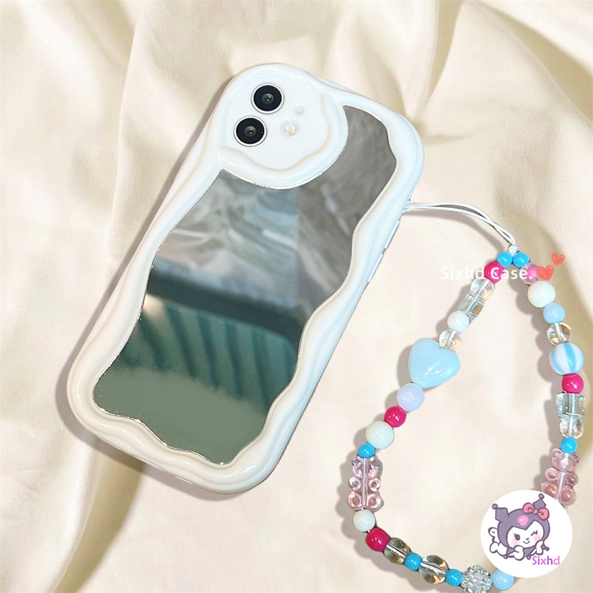 Vivo Y16 Y02s Y22 Y20i Y02 Y15A Y12A Y12s Y21s Y22s Y33s Y20s V25e Y15s Y17 Y15 Y12 Y11 Y35 Y95 Y91 9D Fashion Mirror Wave Edge Case Lembut Terang TPU Shockproof Cover