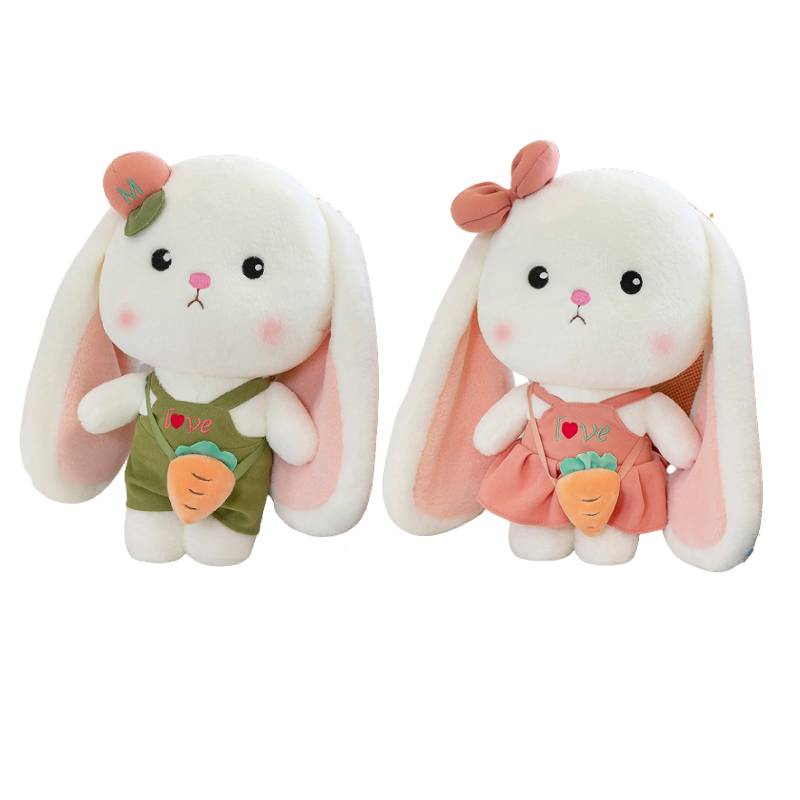 Cute Carrot Bunny Plush Toy Rabbit Boneka Boneka Bantal Cushion Anak Kids Hadiah