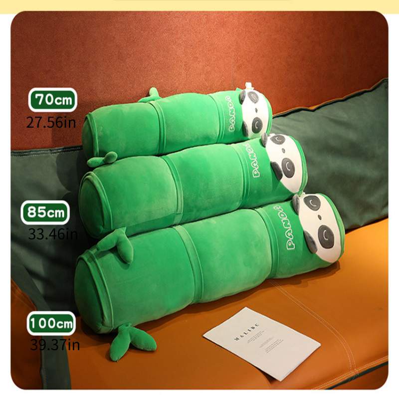 Mainan Plush Panda Dengan Bambu, Dibuat Dengan Bahan Yang Sehat Dan Ramah Lingkungan