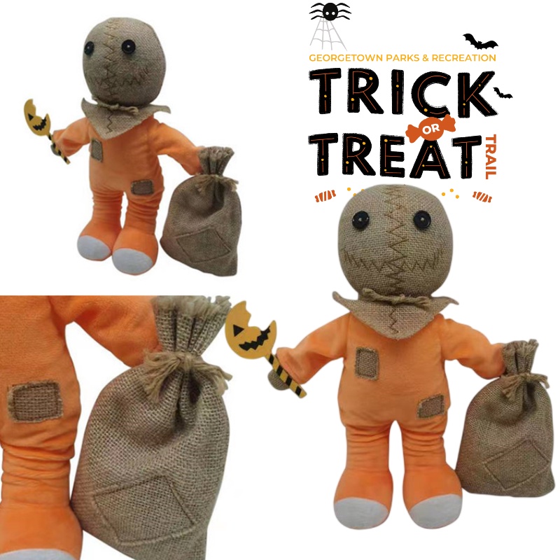 Tapak Trik Sam Mainan Mewah Halloween Boneka Labu Man Movie