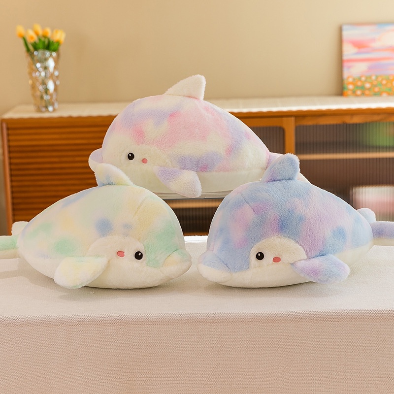 Mainan Plush Dolphin Warna-Warni, Cocok Untuk Diberikan Hadiah, 65cm