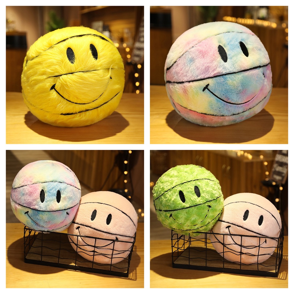 Serta Bantal Plush Basket Huggable Smiling Lembut Hadiah Yang Sempurna Untuk Anak Muda