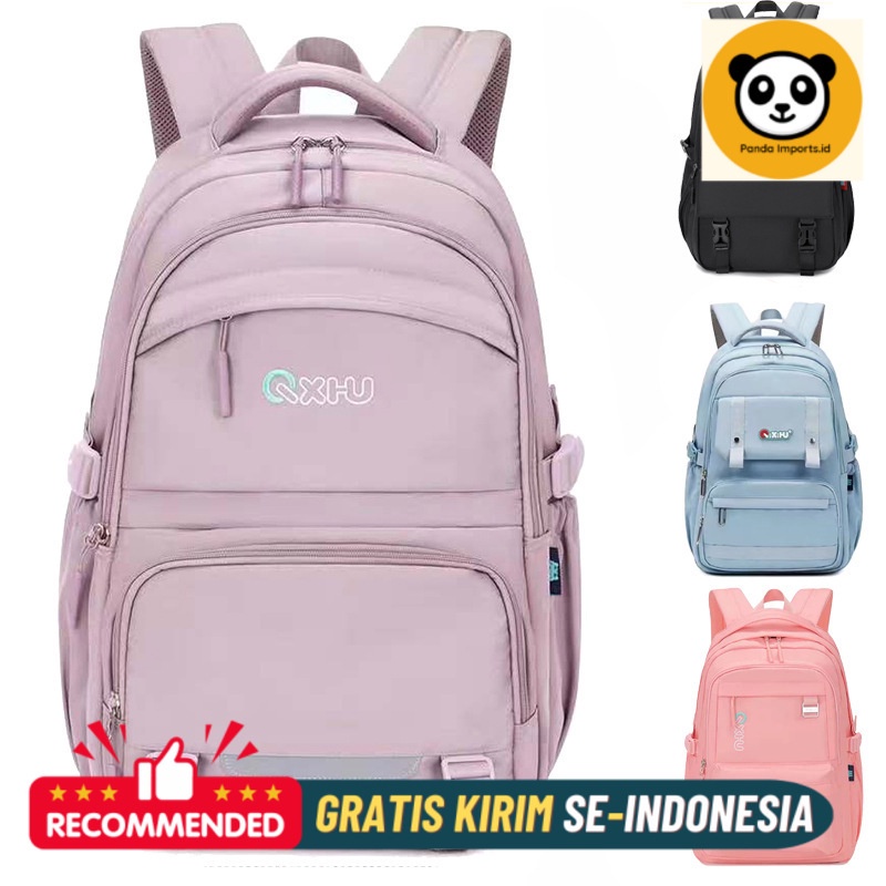 Tas Ransel Premium Versi Korea dari tas belakang siswa SMA, tas belakang pria kapasitas besar, trend