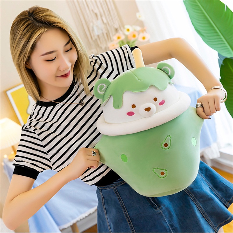 40 Cm/30 cm Cangkir Teh Susu Beruang Mainan Mewah Lembut Plushie Kartun Huggable Teddy Anak Hadiah Dekorasi