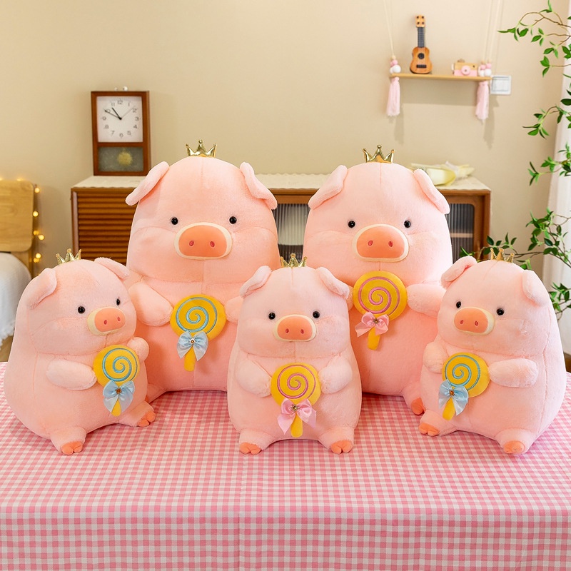 Sweet Pig Plushie Untuk Anak Berbahan Bulu Kelinci Premium Cocok Untuk Snuggling