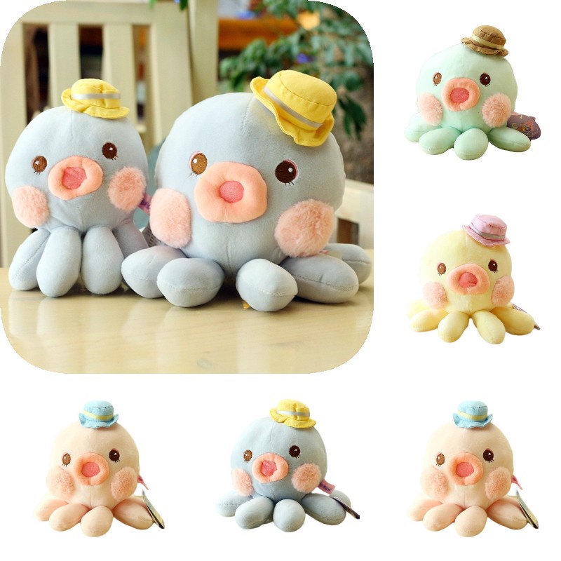 Huggable Octopus Plushie Cute And Cuddly Stuffed Animal Untuk Bayi Tidur Dan Bermain Cocok Untuk Gifting