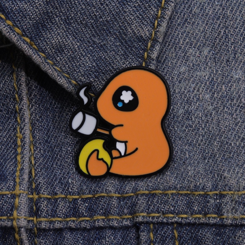 Pin Enamel Dinosaurus Lucu Kartun Permainan Pokemon Bros Lencana Kerah Pin Anime Perhiasan Hadiah Untuk Fans Teman