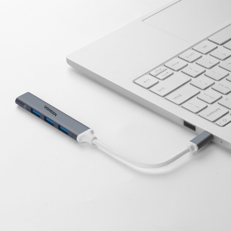 Ugreen Tipe C 4port USB 3.0 HUB OTG Untuk Laptop Aksesoris Komputer Tipe C 4in1 Multi Splitter Adapter