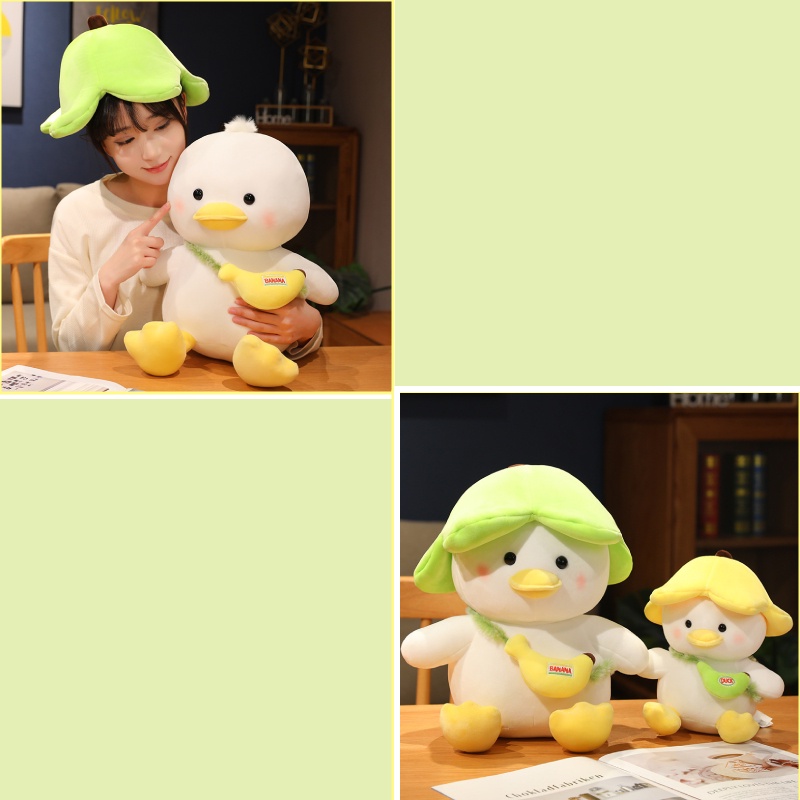 Bebek Pisang Sedap Mantap Plushie Isian Katun Pp 8inci