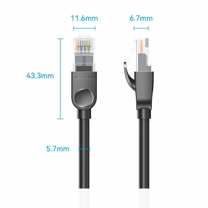 Vention CAT6 Kabel Eterna UTP 1000Mbps RJ45 Gigabit Network Lan Cable Kabel Eterna Untuk Laptop PC TV Box