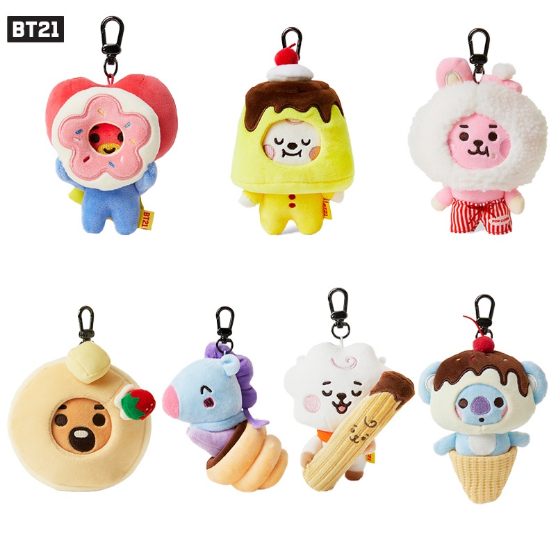 Gantungan Kunci Mewah Karakter Bt21 Pesona Hewan Menggemaskan.
