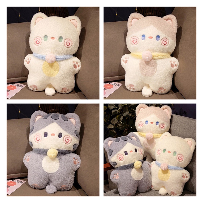 Mainan Kucing Plush Dengan Bulu Kelinci Dan Isian Katun Pp Hadiah Ideal Untuk Anak Muda Dewasa Dan Remaja