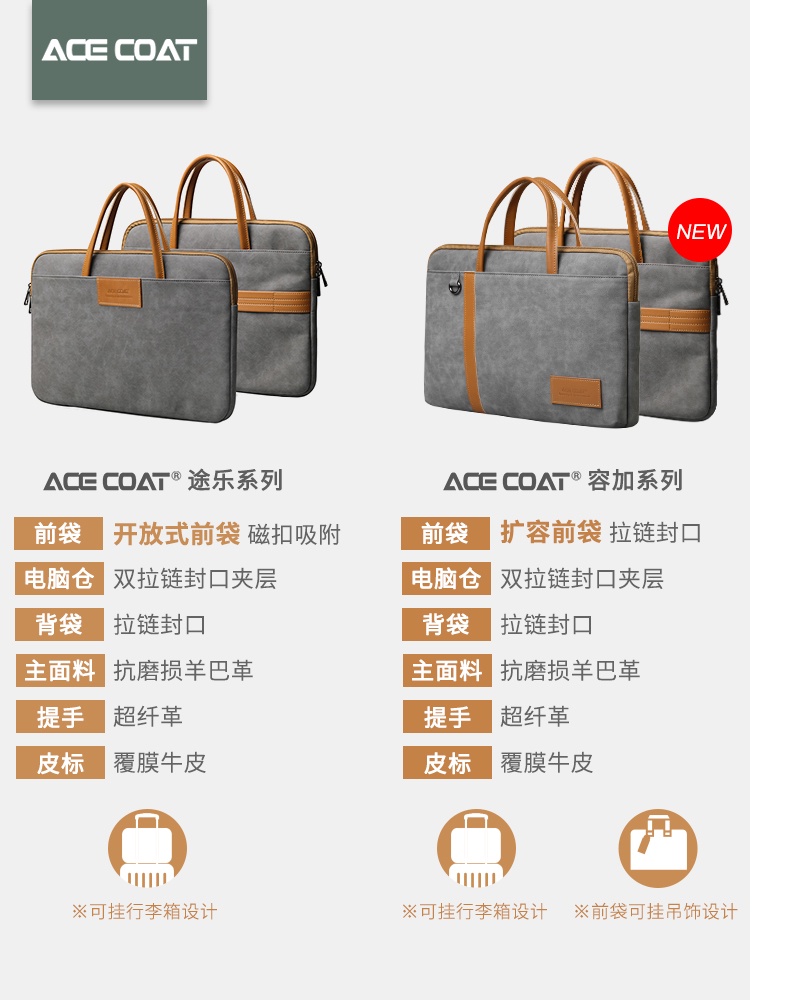 Tas laptop Kasus laptop ACECOAT berlaku untuk buku laptop Apple13 inci Pro13.3 Huawei 14 Lenovo Asus