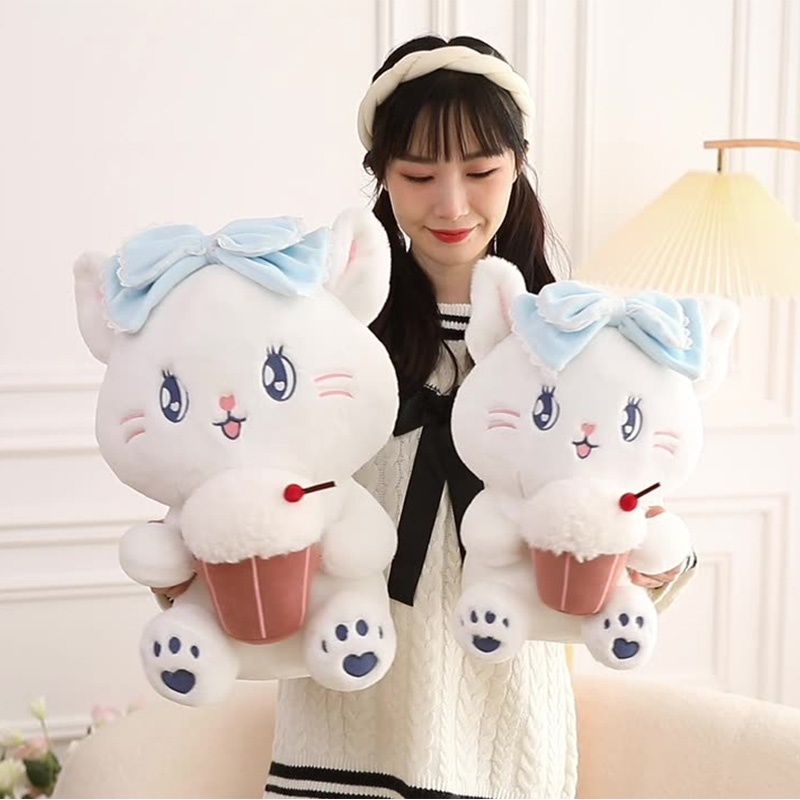Boneka Binatang Kucing Ice Cream Lembut Dan Nyaman Untuk Anak