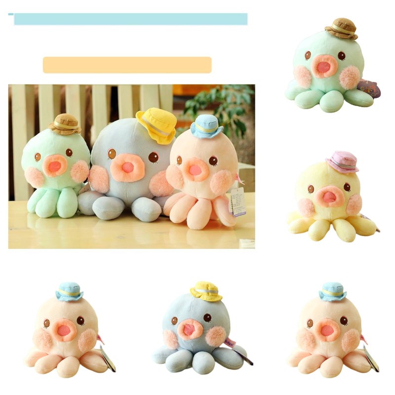 Huggable Octopus Plushie Cute And Cuddly Stuffed Animal Untuk Bayi Tidur Dan Bermain Cocok Untuk Gifting