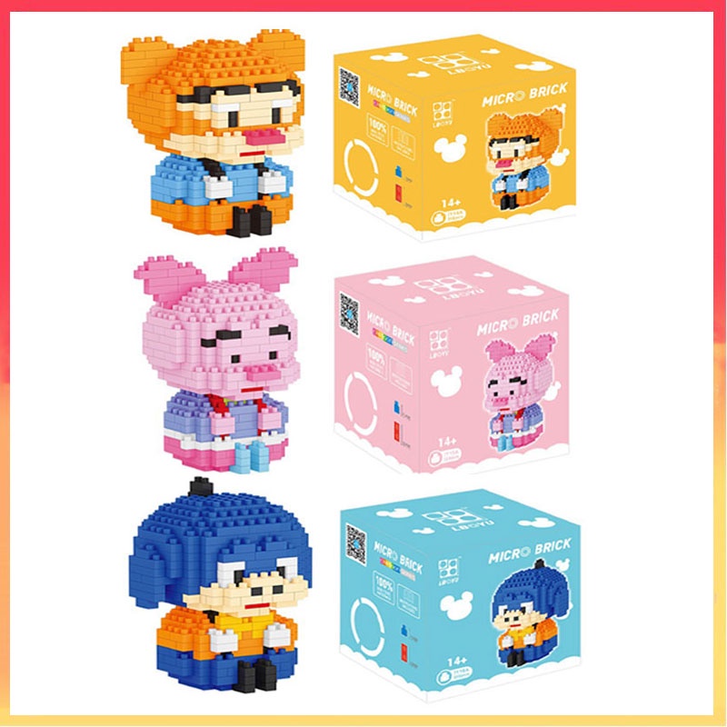 Winnie the Pooh Diamond Mini Partikel Blok Bangunan Ornamen Hadiah Teman