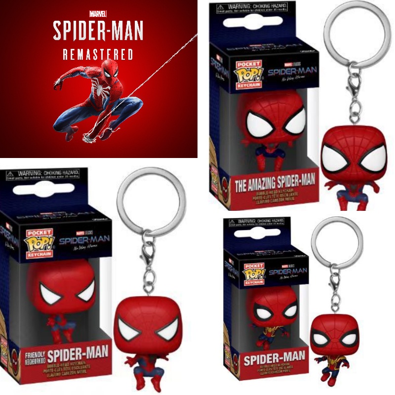 Gantungan Kunci Spiderman Seri Pop Marvel Cocok Untuk Fans Dan Antusias