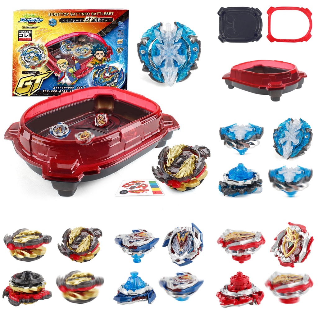 Set Top Alloy Battle Generasi Meledak Dengan Plat Lomba Besar Dan Aksesoris