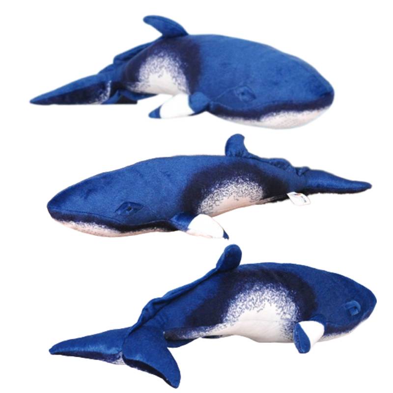 Ocean Plush Whale Series Nap Pillow Hadiah Kecil Blue Whale Plush Lumbar Bantal Anak