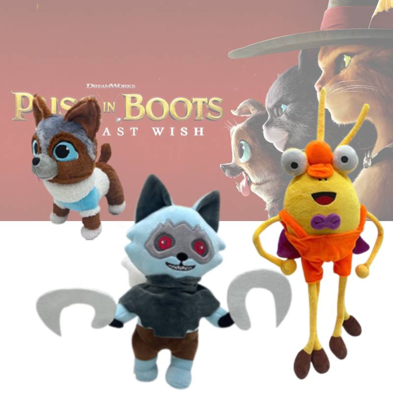 Boneka Puss Binatang Serigala Mematikan Edisi Boots