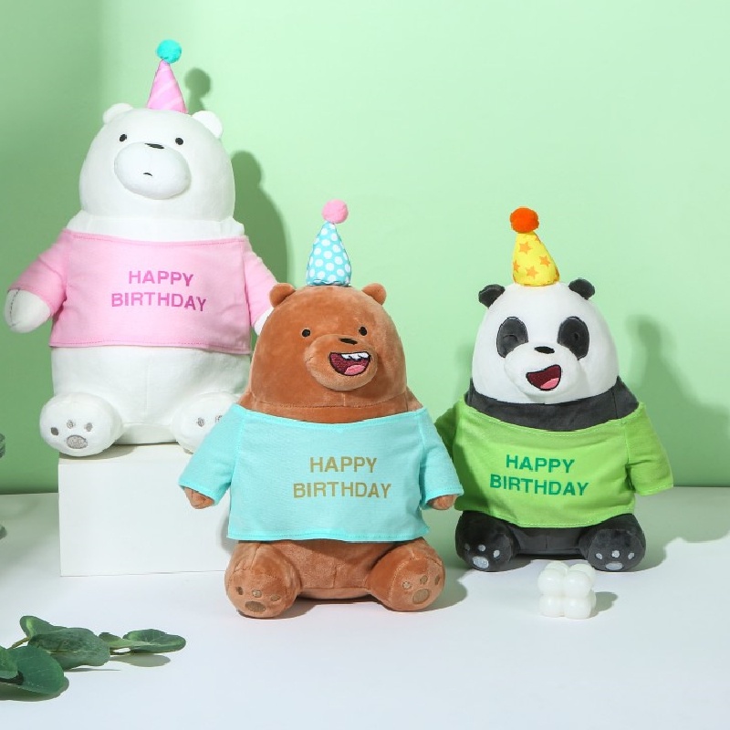 Boneka Beruang Polar Happy Birthday Fun And Festive Untuk Anak Dan Dewasa