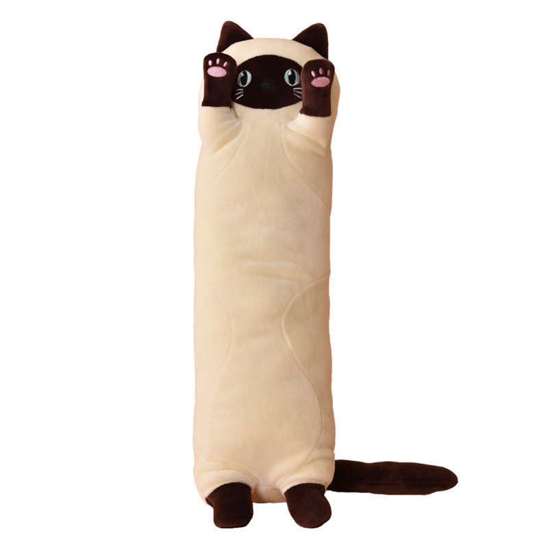 Kucing Panjang Mainan Mewah Boneka Lembut Kitten Bantal Tidur Anak Bantal Dekorasi Rumah