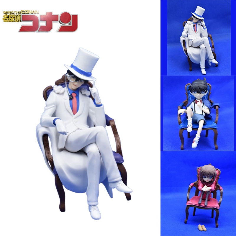 Set Kursi Detektif Conan Koleksi Dengan Model Kid Haibara Conan Pvc