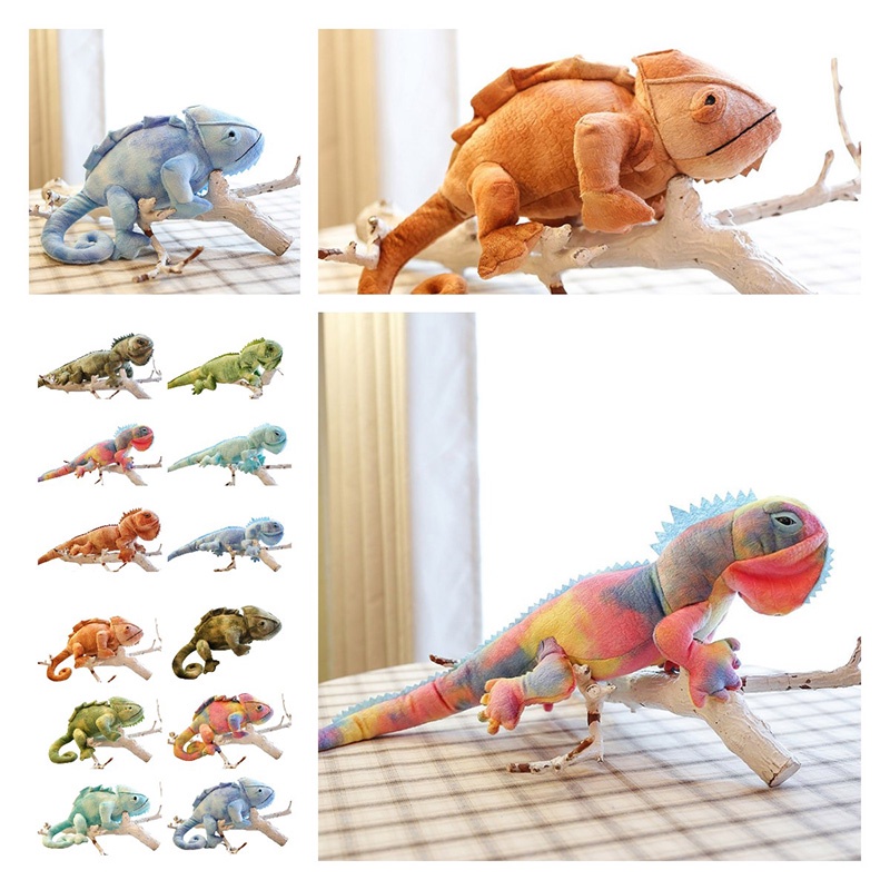 Boneka Cicak Eye-catching Animal Warna Warni Dan Lembut Cocok Untuk Dekorasi Kamar Anak Atau Sebagai Hadiah Unik