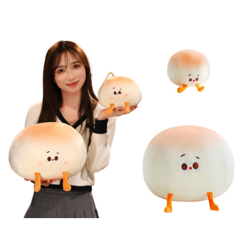 Menggemaskan Bantal Roti Kukus Kreatif Boneka Mainan Mewah Indah Dumpling Mainan Boneka Anak